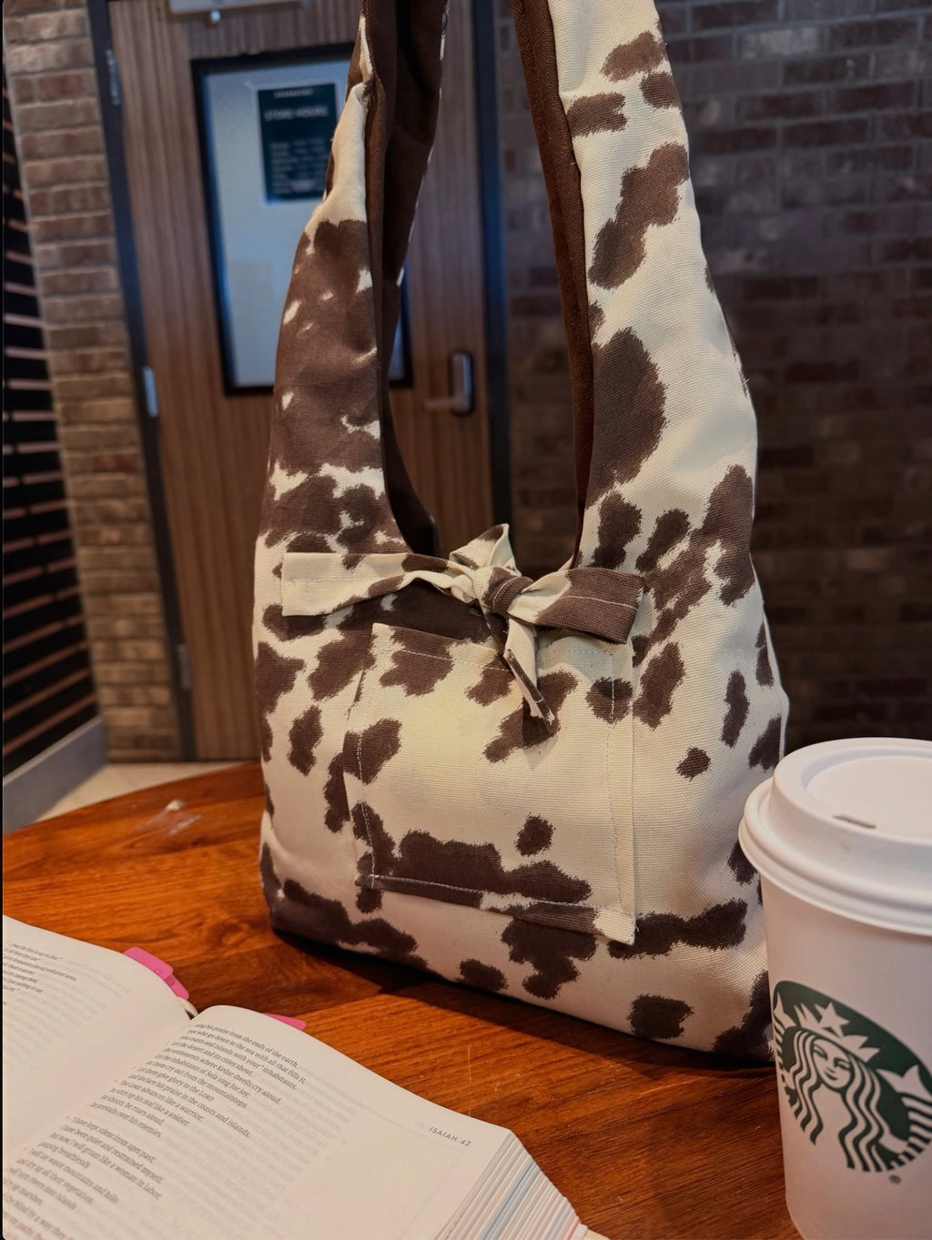 Cow Print Purse