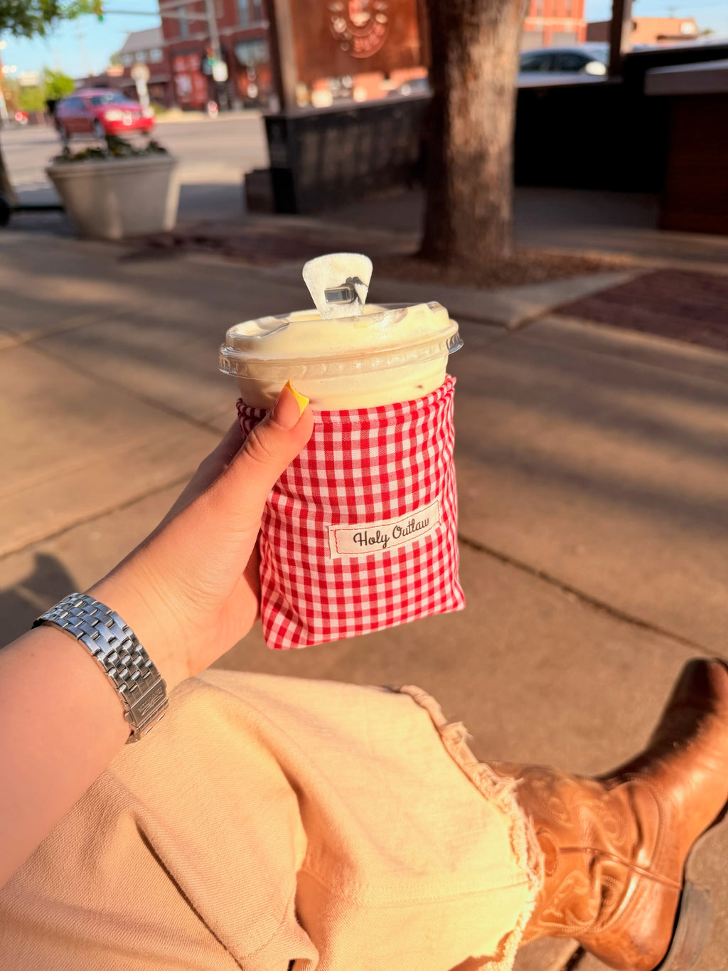Red Picnic Cozie