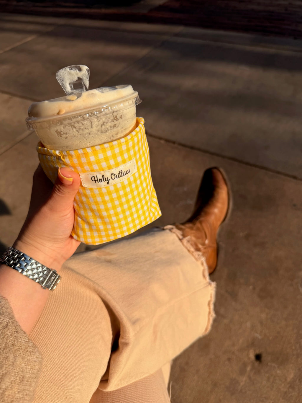Yellow Picnic cozie