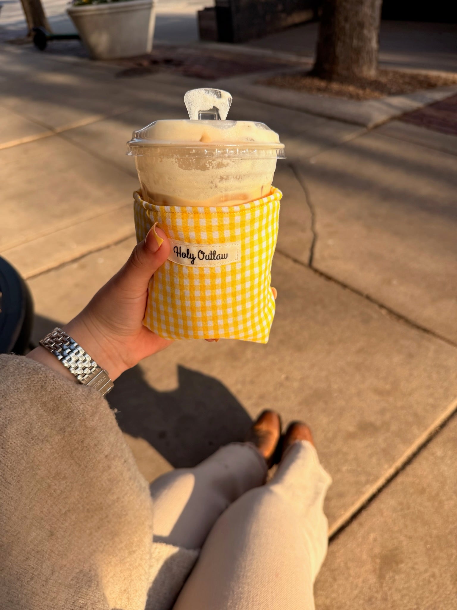 Yellow Picnic cozie